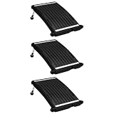 Xichuzi Solar-Heizungen für Pool Gebogen 3 STK Pool Solarheizung, Poolheizung, Poolzubehhör, Sonnenkollektor, 72,5x46