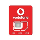 Vodafone Ersatz-SIM-Karte, blanko, dreifach geschnitten, 3-in-1, für bestehende Scancom Kunden
