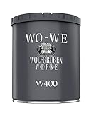 WO-WE Bootslack Bootsfarbe Holzlack Parkettlack Yachtlack für Holz, Metall MATT Silbergrau - 750ml