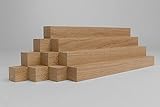 10er-Set Holzleiste - Eiche gehobelt - 40/40/500 mm, 40 x 40 x 500 mm