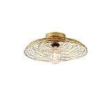 Lindby Deckenlampe 'Thorian' (Design, Modern) in Gold/Messing aus Metall u.a. für Wohnzimmer & Esszimmer (1 flammig, E27) - Deckenleuchte, Lampe, Wohnzimmerlampe