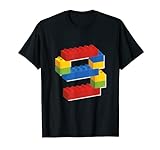 Niedlicher Blockbau, 9. Geburtstag, 9 Jahre, Jungen und Mädchen T-Shirt