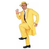 Fun Shack Gelber Anzug Film Charakter Kostüm für Herren, Lustiges Faschingskostüm Erwachsene - M
