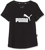 PUMA Mädchen, ESS Tee G T-shirt, Cotton Black, 152