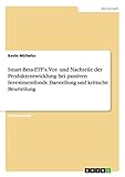 Smart-Beta-ETF's. Vor- und Nachteile der Produktentwicklung bei passiven Investmentfonds. Darstellung und kritische Beur