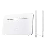 HUAWEI B535-232 Unlocked CAT 7 300mbps 4G/LTE Home/Office Router (White) plus 2 x External Antennas. Will work with any Sim Card Worldwide. Genuine UK Seller + VAT Invoice & 1 Year Warranty (Renewed)