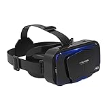 3D VR Brille Handy Virtual Reality Mit Kopfhörer, Virtual Reality Headset VR Headset Brille Für 3D Filmes Videospiele Kompatibel Mit 3.5-7.2 Zoll Smartphones