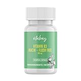 Vitabay Vitamin B3 Niacin Flush free 500 mg • 90 vegane Kapseln • Hochdosiert • Made in Germany