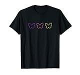 Schmetterling-Umriss, bunt, ästhetisch T-Shirt