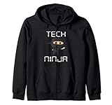 Tech Ninja Funny IT Computer-Technik-Unterstützung Kapuzenjacke