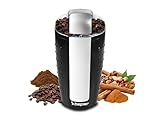 BEPER BP.581 Elektrische Gewürzmühle Kaffeemühle, Edelstahl, 100 Grams, Transp