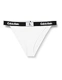 Calvin Klein Damen Bikinihose High Rise Cheeky Bikini High Waist, Weiß (Pvh Classic White), M