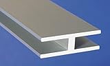 H Profil aus Aluminium Aluprofil Stange H Alu Länge-100cm (40mm*12mm*2mm)