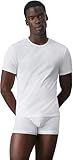 Calvin Klein Herren T-Shirts Kurzarm Crew Neck Rundhalsausschnitt, Weiß (White), M