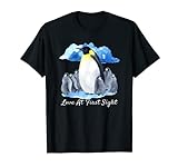 Kaiser Pinguine Love At 1st Sight Antarktis Vogelarten T-Shirt