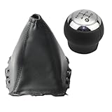 GTVRFLOKI Kompatibel Mit Toyota Für Avensis T27 2008 2009 2010 2011 2012 2013 2014 2015 5/6-Gang-Schaltknaufabdeckung Auto-Automatik-Schalthebel Schalthebelkopf(5 Speed Silver 2pcs)