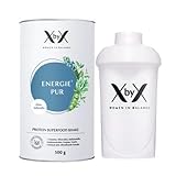 XbyX Energie Pur Protein Superfood Pulver, Ungesüßt, für Hormon Balance, Vegan, Sojafrei, ohne Zuckerzusatz, 500 g