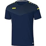 JAKO Herren Champ 2.0 T shirt, Marine/Darkblue/Neongelb, L EU