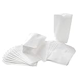Logbuch-Verlag 25 weiße Papierbeutel 14 x 22 x 5,5 cm - Kreuzbodenbeutel Papiertüte mit Boden zum Befü