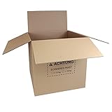 smiley pack Karton 600 x 600 x 600 mm 2-wellig Faltkarton Paket Pappkiste stabil belastbar Versandkarton 60 x 60 x 60 cm Karton Faltkarton Versandschachtel stabil DHL, DPD, GLS, Hermes, UPS (5)