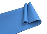 jiande TPE. Yoga-Matte, 6mm Single Color Dance Yoga Mat Pilates Fitness-Matte Kinder Klettermatte und Bodenmatte 183 * 61cm (Color : Blue)