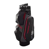 Wilson Staff Golftasche, iLOCK Cart Bag, Trolleytasche, Für bis zu 9 Eisen, Schwarz/Grau/Rot, 2,7 kg, WGB4331BL