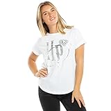 Cotton Soul Harry Potter Hp Metallic Damen-T-Shirt, Schwarz, weiß, M