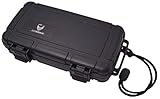 GERMANUS Zigarren Humidor Reise Travel Case für bis zu 5 Zigarren, Shockp