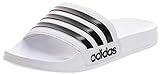 Adidas Herren Adilette Shower Slipper, Footwear White Core Black Footwear White, 44 2/3 EU