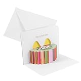 NAMOARLY Geburtstagsnachrichtenkarten Wünsche Karten DIY Papier Geburtstagskarten DIY Kartenpap