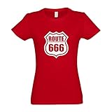 Route 666 Tailliertes Damen und Frauen T-Shirt