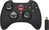 Speedlink RAIT Gamepad Wireless – kabelloser Controller mit Vibrationsfunktion, für PC/PS3/Switch, schw