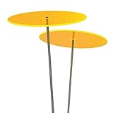 Cazador-del-sol ® Medio | Duo | 2 Stück Sonnenfänger-Scheiben gelb 1,20 Meter hoch - das Original
