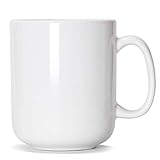 700ml groß Tasse, Smilatte M016 einfache Keramik Porzellan Boss Kaffeetasse Becher mit Griff für Papa Männer, weiß