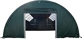 P. Lindberg Rundbogenhalle 12x9,15x4,5m Zelthalle Stallzelt PVC Plane grün 2954N Weidezelt Lagerzelt Wetterfest S