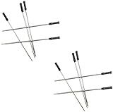 PULABO 10 Stück Metall-Kugelschreiber Schild Stift Ersatzminen Teile für Büroklasse schwarz/blau 11,5 cm langlebig und clever
