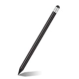 Denash Stylus Pen, kapazitiver Ersatz-Touchscreen-Stylus-Stift mit weichem Gummi-Tastkopf, Universal-Stylus-Touch-Stift für das Telefon Tablet PC Computer-Pad(Schwarz)