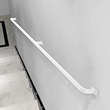 Industrielle Rohrtreppen-Handlaufgeländer für Wände, Dachbodengeländer im Innen und Außen, rutschfeste Balustraden-Fußgeländerunterstützung für Veranda-Deck-Stufen – einfach zu installieren (Size : 1