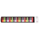 KERREY Portable Faltbares Klavier Roll Up Piano 49 Keys Flexible elektronische Klaviertastatur mit lauter Lautsprecher tragbar