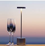 LIUCHANG Lampen Für Schlafzimmer Led Cordless Touch Sensor Restaurant Bar Tischlampen Art Deco Wiederaufladbare Schreibtischlampe Metall Schlafzimmer Nachts Leselicht Tischlampen