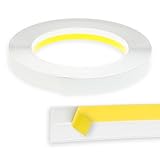 Nobily Fensterleiste 20mm ohne Lippe, 1 m bis 50 m/PVC - Fensterleisten Flachleisten Kunststoffleisten Profileleisten Abschlussleisten Zierleisten zur Fenster Montage, Made in Germany