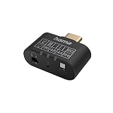 Hama USB C Klinke Adapter USB C Stecker – 3,5 mm Klinke-Buchse (AUX Adapter mit Mikro, Equalizer u. DAC Konverter für HiFi Stereo Sound, Anschluss von Kopfhörer, Lautsprecher an Laptop, Tablet, Handy)