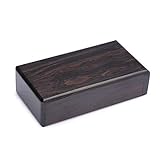 SSOLEREIT Palisander Ebony Zigarettenetui Retro Holz Handmade Ganzholz ausgehöhlt Tragbare 10 Packung Mahagoni Zigarettenetui Geschenk für Vater (Color : EIN)