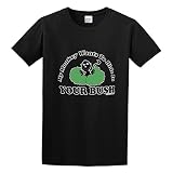 Monkey In Your Bush Ringer O-Neck Unisex Short Sleeve T-Shirt Black L