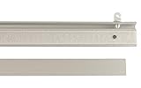 iso-design Paneelwagen 57 cm Silber aus Aluminium für Gardinenschienen - Set 1-10 für Schiebevorhänge (1 Stück)