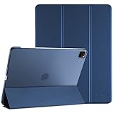 ProCase Hülle für iPad Pro 11 Zoll 2022/2021/2020 (4/3/2 Generation), Dreifach Falt Klapp Schutzhülle, Ultra Dünn Leicht Ständer Schale Smart Case Cover -Darkblau