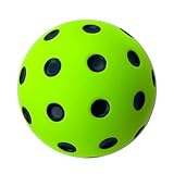 Mwkbbn Leise Pickleball-Bälle, Schaumstoffbälle im Innenbereich, konsistente Sprungübung, geräuschlose Spielbarkeit, sicheres Üben, Gelb/Grün, für drinnen, drauß