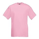 Fruit of the Loom - Classic T-Shirt 'Value Weight' L,Light Pink