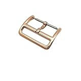 EGEWYVYBC Smart Watch Buckle Fit for Huawei Fit for Garmin Fossil Watch Edelstahlverschluss Schwarz Silber Rose Gold Schnalle Uhrenverschluss Zubehör Uhrenverschluss(20 mm Rose Gold)