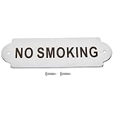 Türschild Brett Wandtafel Platte Hinweis Zaun Post Gartenhaus Home Tür Tor Toilette Warnschild(RAUCHEN VERBOTEN)